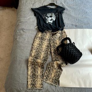 St. Vincent by Cynthia Vincent gold crop pants